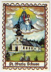 Andachtsbildchen St. Maria Schnee/Dolní Dvořiště