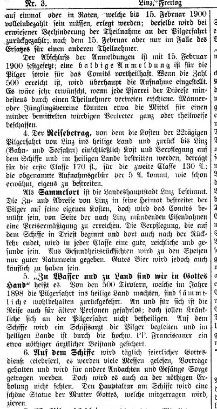 1900-01-05 002 Pilgerzug Jerusalem  [Linzer Volksblatt].png