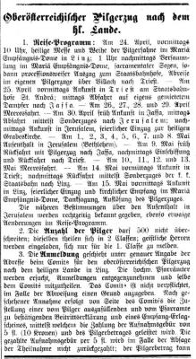 1900-01-05 001 Pilgerzug Jerusalem  [Linzer Volksblatt].png