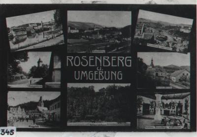 Ansichtskarte "Rosenberg u. Umgebung"