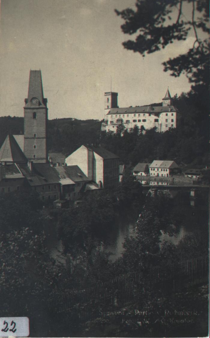 Stadtansicht Rosenberg vor 1930